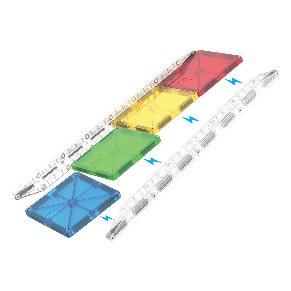 Magna Tiles Rail Racers Manyetik Bloklar - 33 Parça