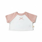 Miela Kids Kurdela Detaylı Kontrast Oversize Crop Tişört