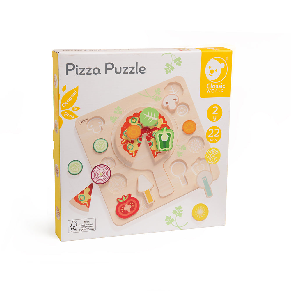 Classic World Ahşap Pizza Yapbozu