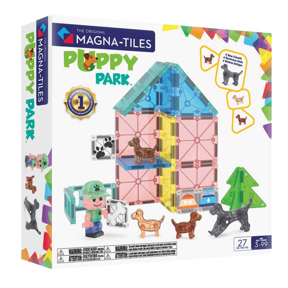 Magna Tiles Puppy Park Manyetik Bloklar - 27 Parça