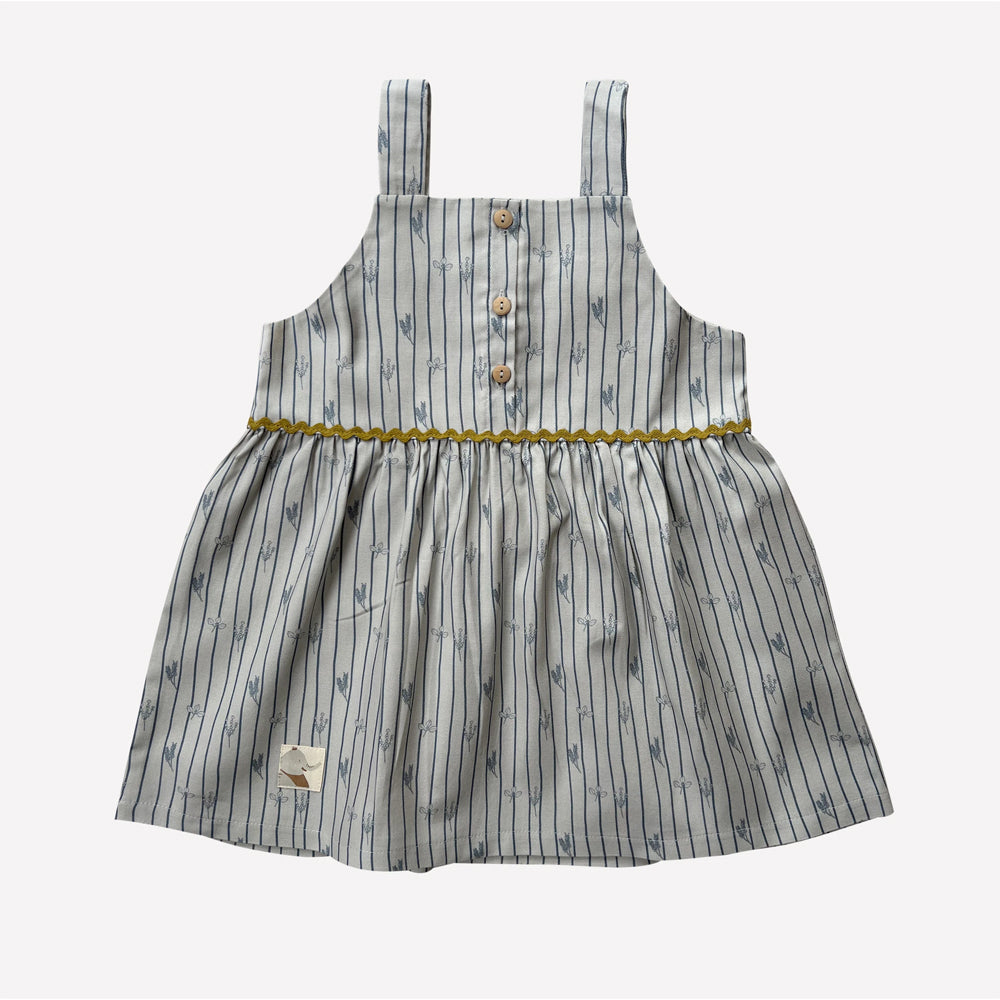 Auntie Me Organik Stripes & Herbs Pazen Elbise