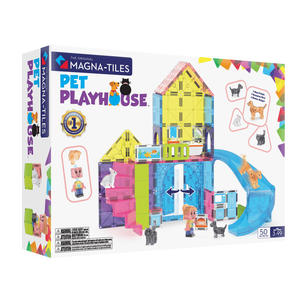 Magna Tiles Pet Playhouse Manyetik Bloklar - 50 Parça