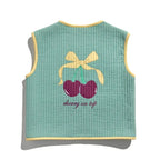 Miela Kids Cherry Kapitone Yelek Mint