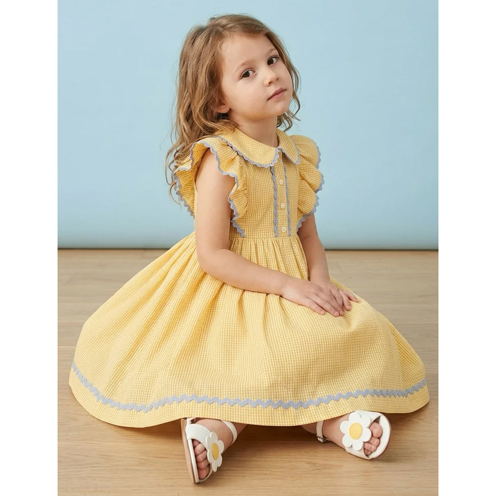 Le Petit Mico Elbise - Lemon Breeze