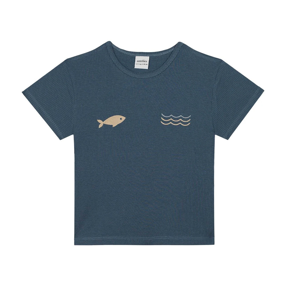 Antebies Minik Denizciler Kısa Kollu Tshirt Şort Pijama Takımı