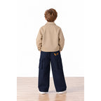 Miela Kids Tiny Stories Gabardin Kargo Bol Paça Pantolon - Gece Mavisi