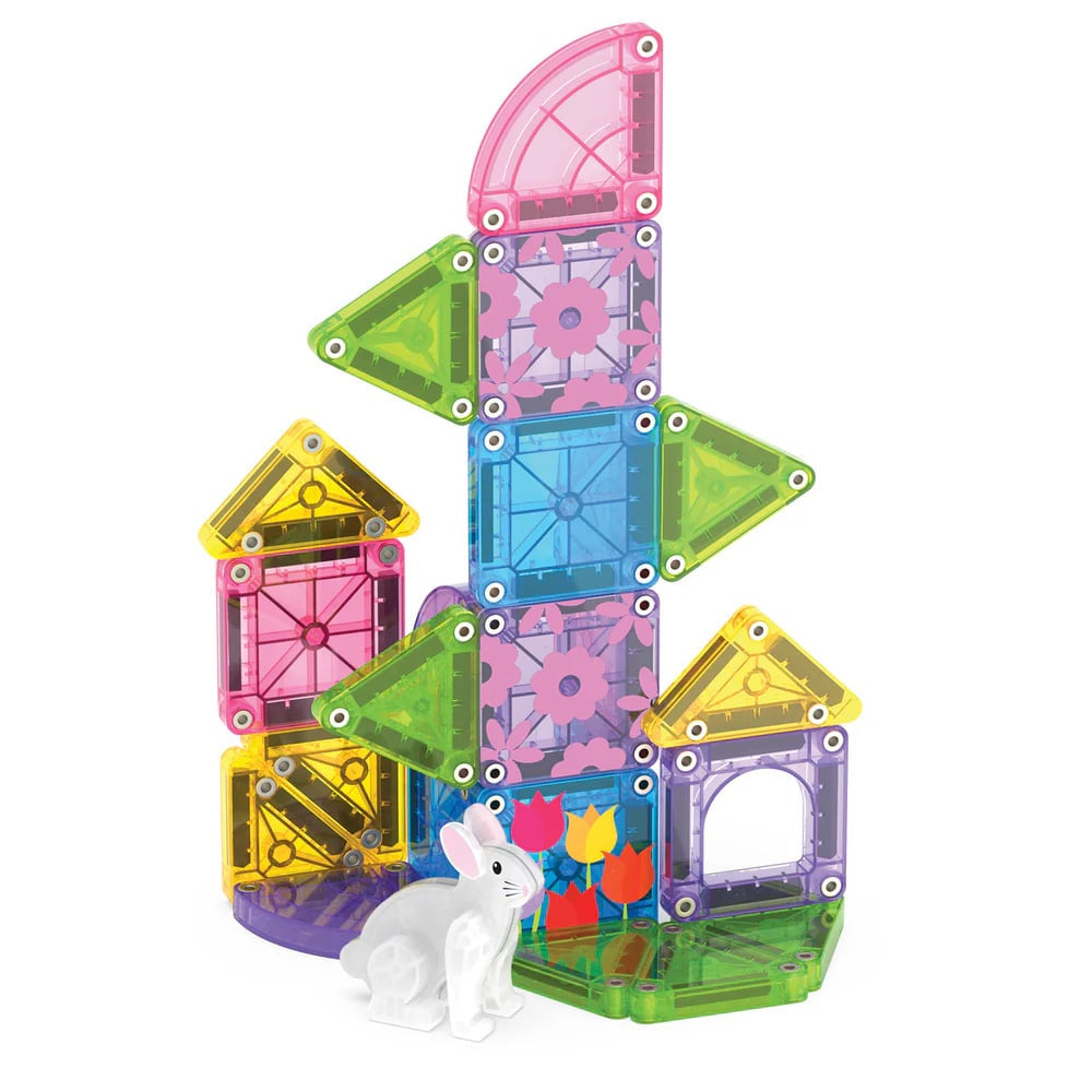 Magna Tiles Travel Set - Bahar Bahçe Seti Manyetik Bloklar - 24 Parça
