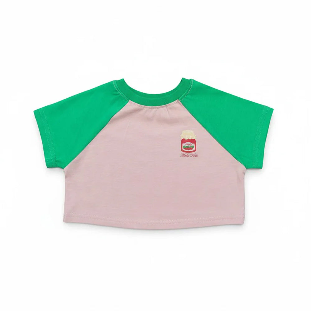 Miela Kids JAM Kontrast Detaylı Kız Çocuk Oversize Crop Tişört