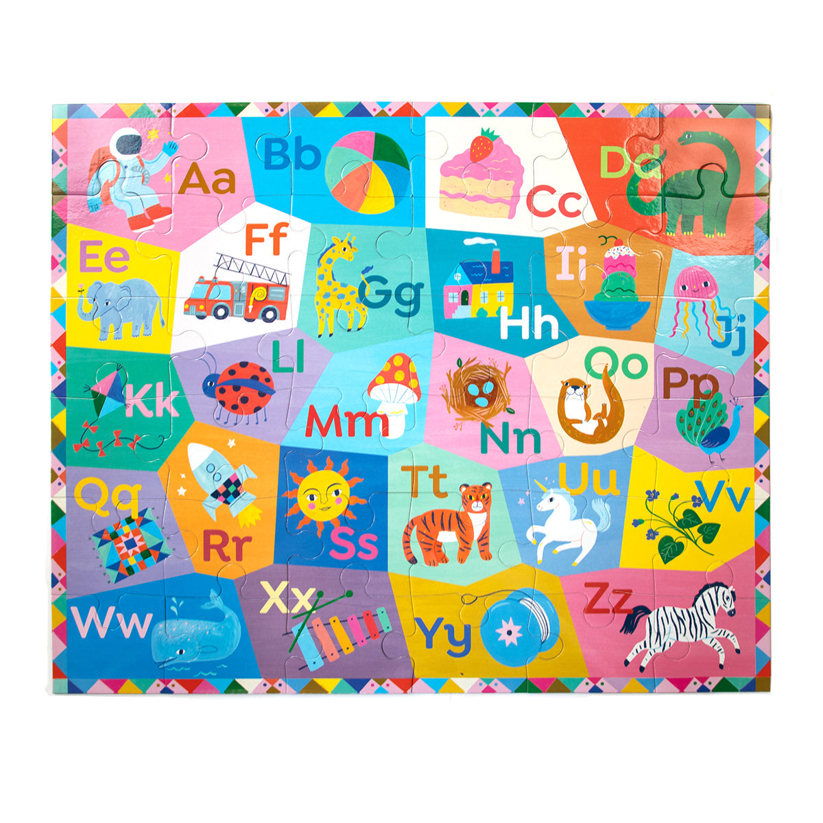 Eeboo 36 Parça Büyük Yapboz - Alphabet