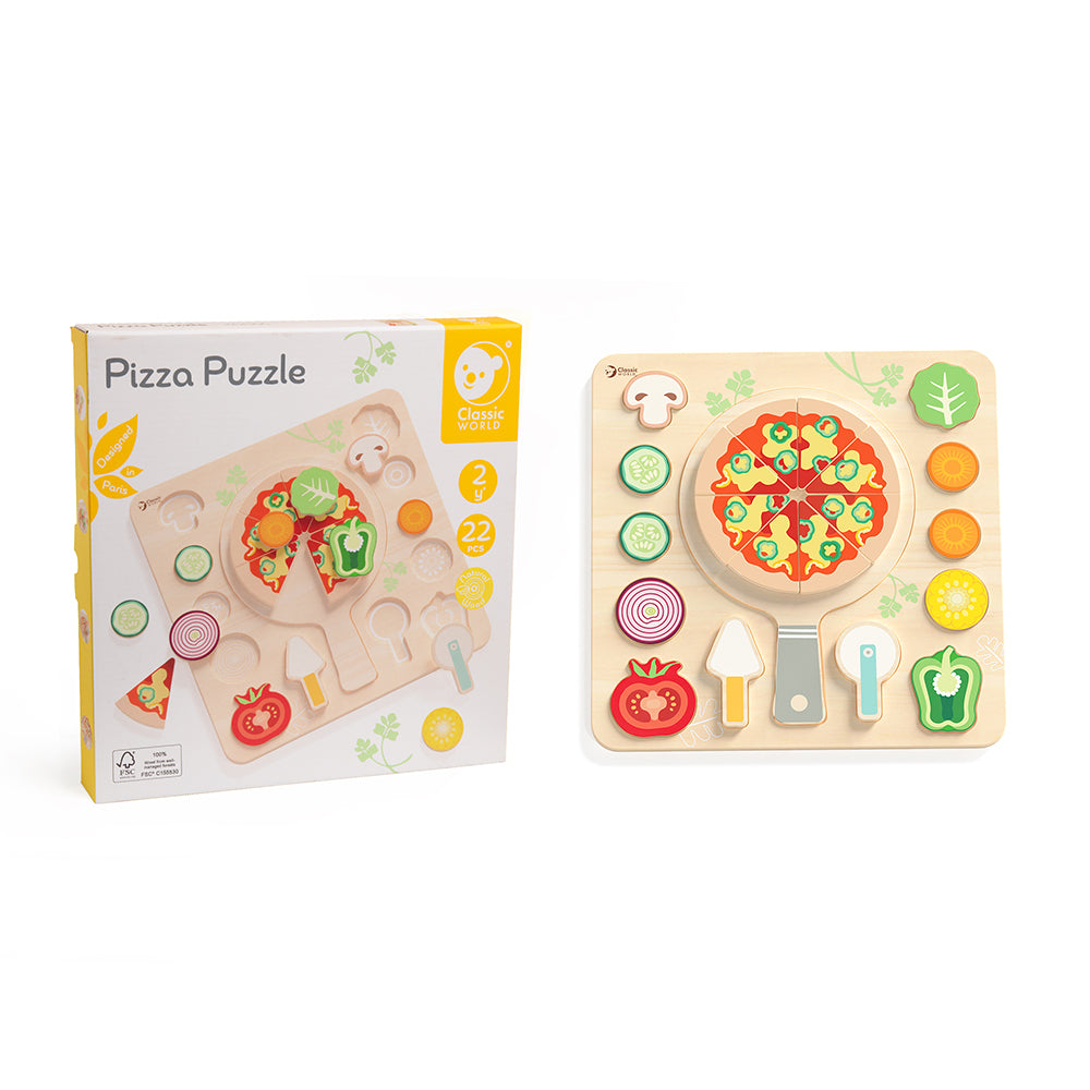 Classic World Ahşap Pizza Yapbozu