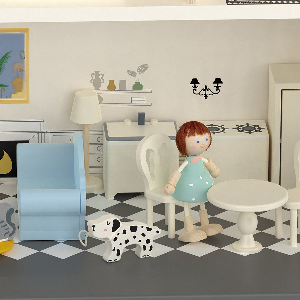 Classic World Ahşap Vintage Bebek Evi