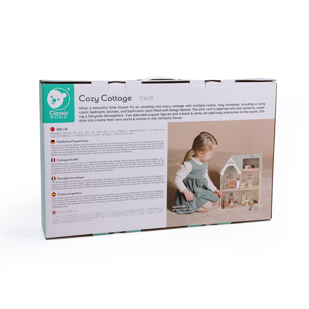 Classic World Ahşap Bebek Evi Cozy Cottage