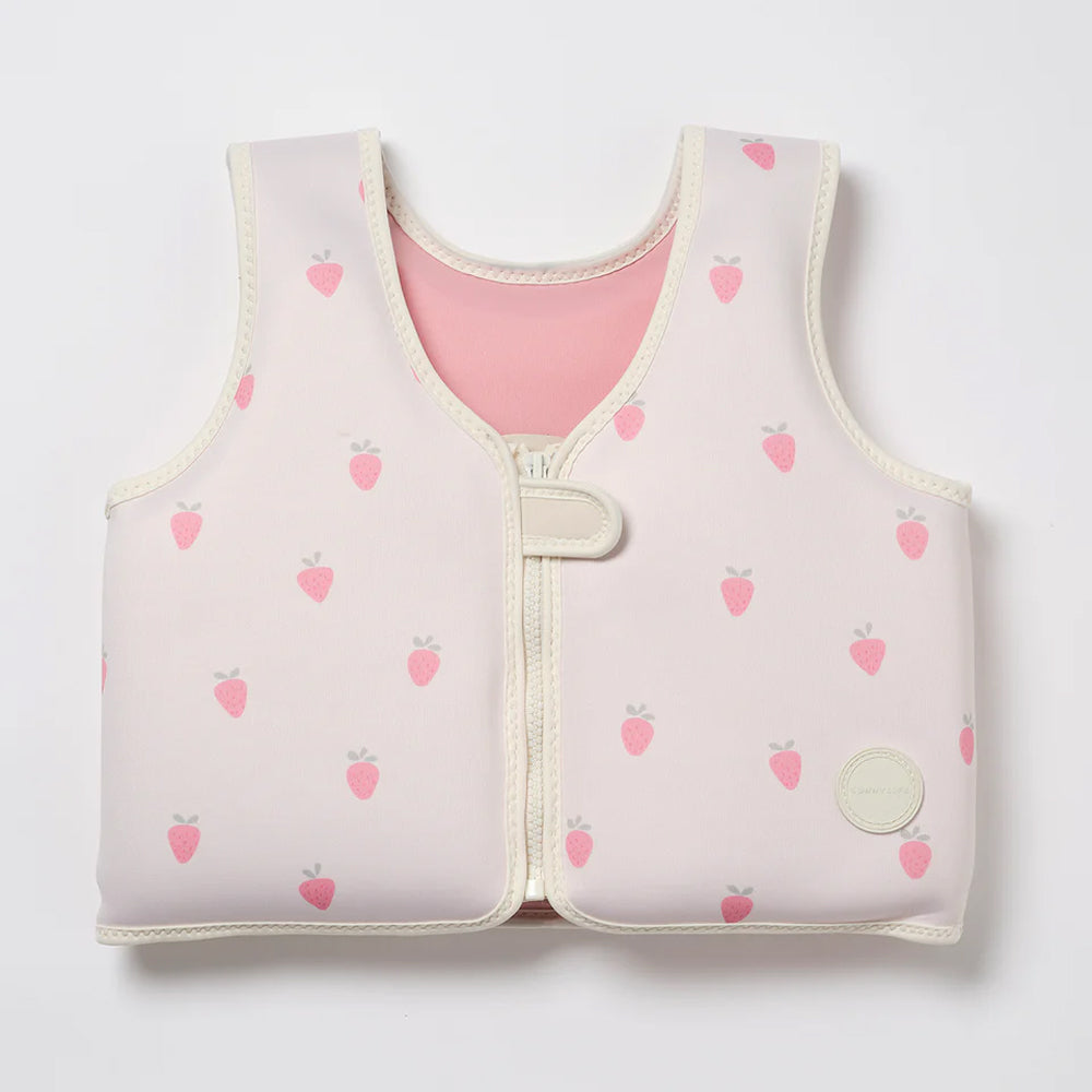 Sunnylife Çocuk Yüzme Can Yeleği - Strawberry Sunshine Pink