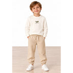 Miela Kids Camp Checklist Uzun Kollu T-shirt Beyaz