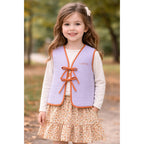 Miela Kids Dreams Kapitone Yelek Floral Lila