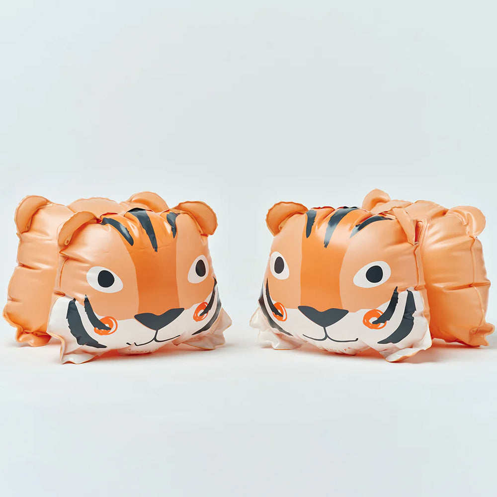 Sunnylife Çocuk Şişme Kolluk - Tino the Tiger Clay