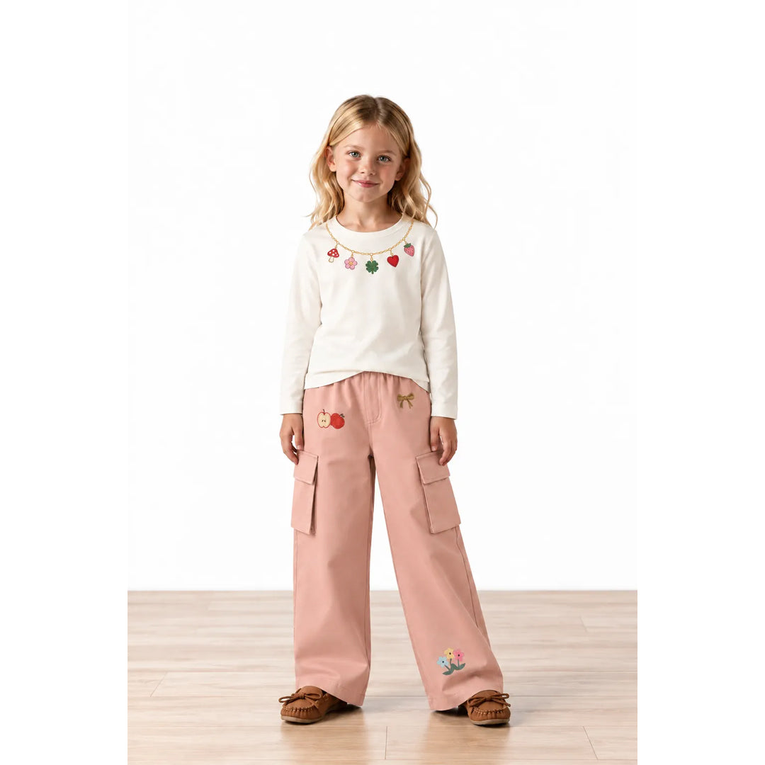 Miela Kids Tiny Stories Gabardin Kargo Bol Paça Pantolon - Somon
