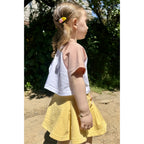 Miela Kids Kurdela Detaylı Etek - Butter Yellow