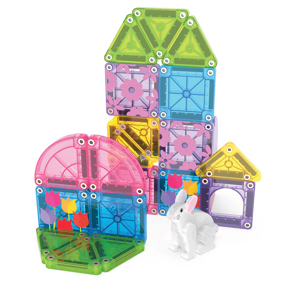 Magna Tiles Travel Set - Bahar Bahçe Seti Manyetik Bloklar - 24 Parça