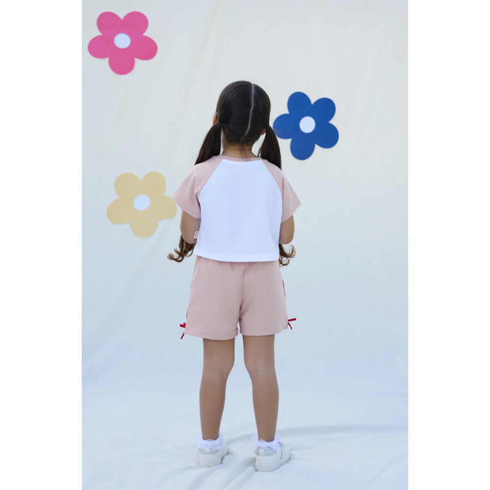 Miela Kids Kırmızı Kurdela Detaylı Şort