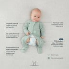 ErgoPouch 1.0 TOG Organik Pamuklu Patikli Pijama Tulum - Krem