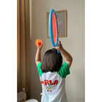 Miela Kids Tennis Cartoon Kontrast Detaylı Oversize Tişört ve Şort Takım
