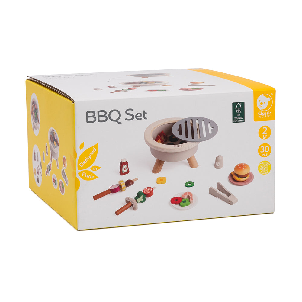Classic World Ahşap Barbekü Seti