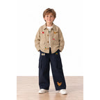 Miela Kids Tiny Stories Gabardin Kargo Bol Paça Pantolon - Gece Mavisi