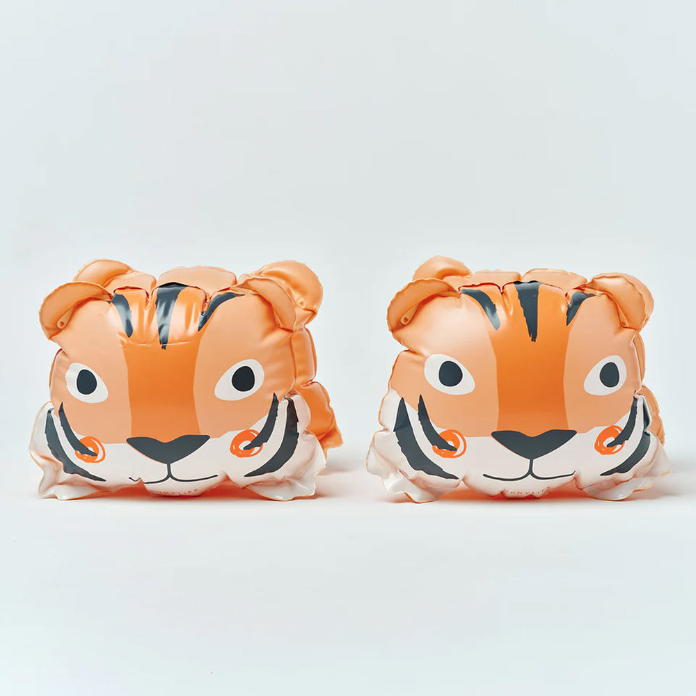 Sunnylife Çocuk Şişme Kolluk - Tino the Tiger Clay