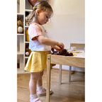 Miela Kids Kurdela Detaylı Etek - Butter Yellow