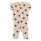 Antebies Kalp Jakar Tshirt Tayt Set