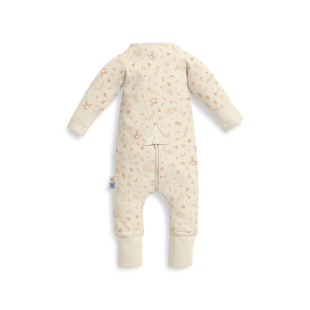 ErgoPouch 1.0 TOG Organik Pamuklu Patikli Pijama Tulum - Krem