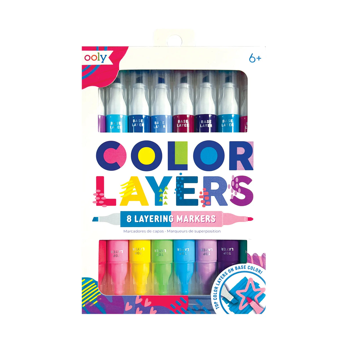 Ooly Color Layers Çift Uçlu 8li Keçeli Kalem