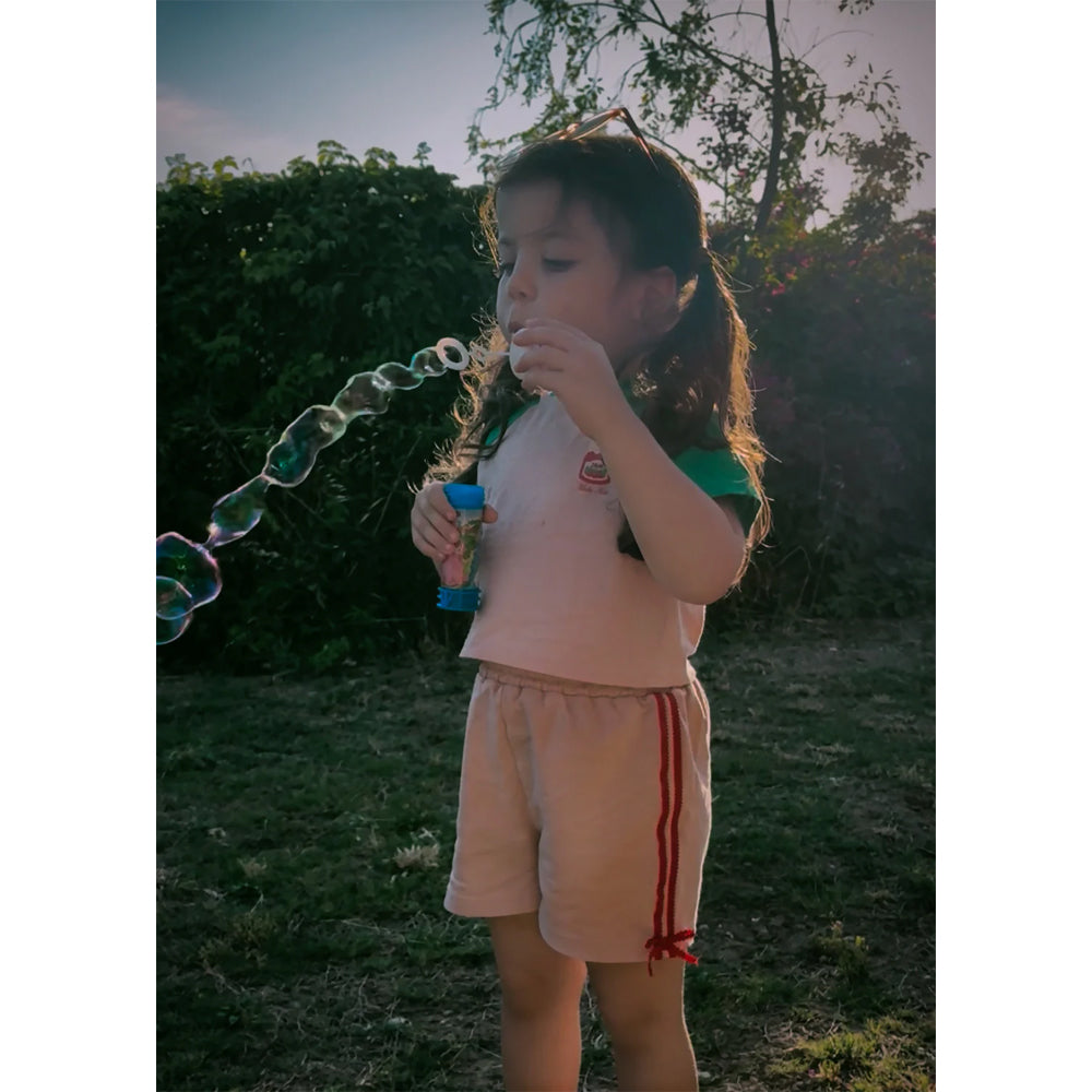 Miela Kids Kırmızı Kurdela Detaylı Şort