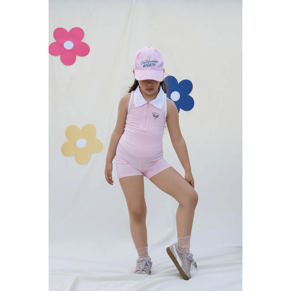 Miela Kids Tennis Club Kız Çocuk Biker Tayt - Candy Pink