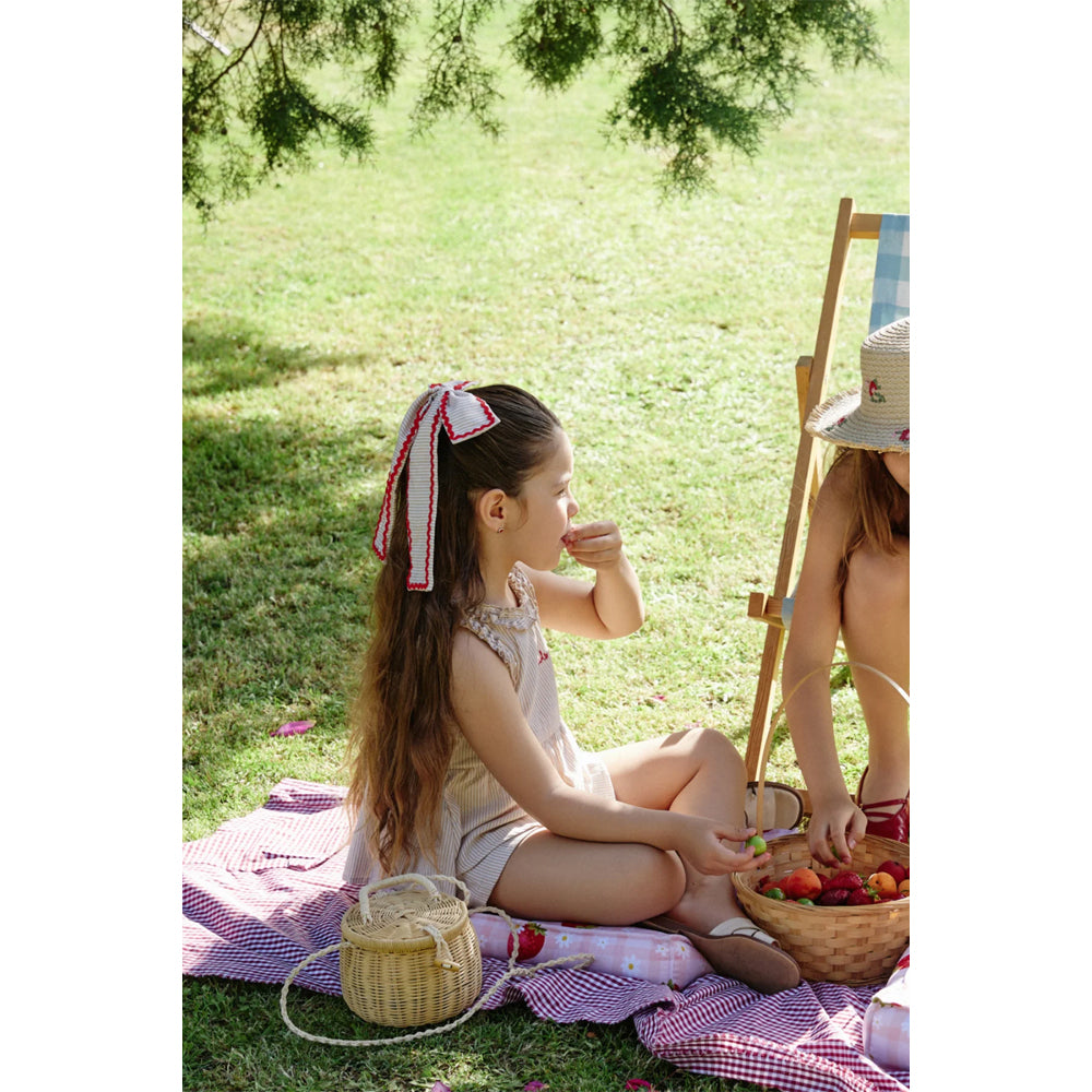 Miela Kids Fırfırlı Cherry Bluz ve Şort Takım