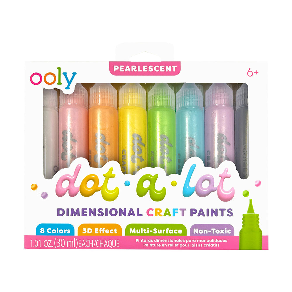 Ooly Dot-A-Lot 8'li Boya Tüpleri - Sedefli Renkler