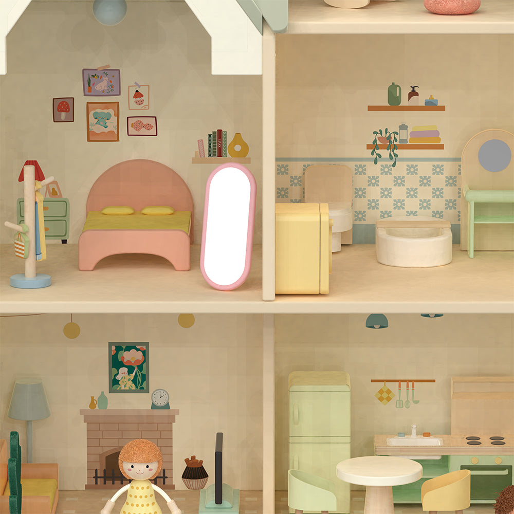 Classic World Ahşap Bebek Evi Cozy Cottage