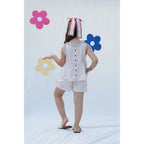 Miela Kids Fırfırlı Cherry Bluz ve Şort Takım