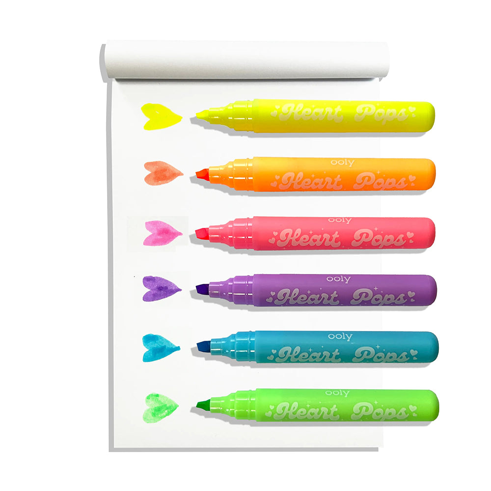 Ooly Heart Pops 6'lı Neon Highlighter