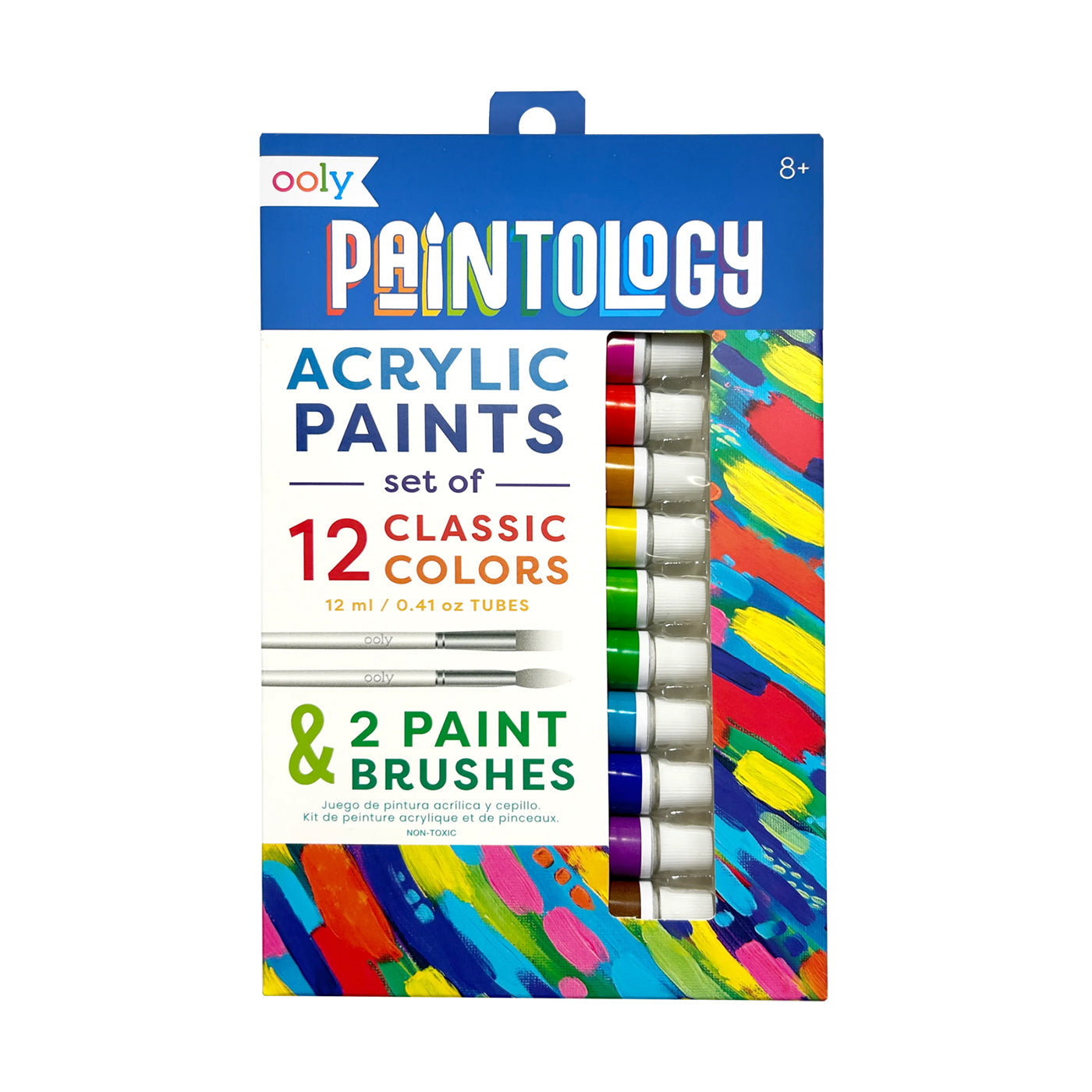 Ooly Paintology Akrilik 12li Boya Seti - Klasik Renkler