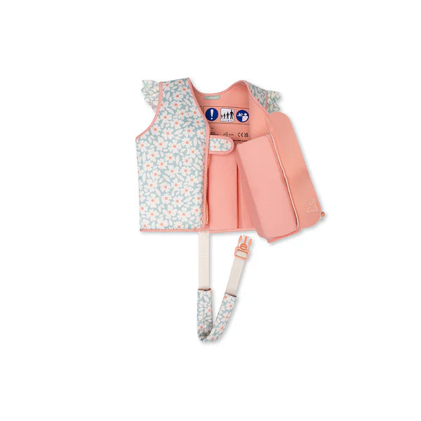 Swim Essentials Green Flowers Köpük Dolgulu Yüzme Yeleği 2-3 Yaş