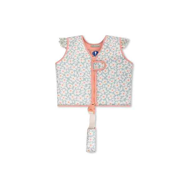 Swim Essentials Green Flowers Köpük Dolgulu Yüzme Yeleği 2-3 Yaş