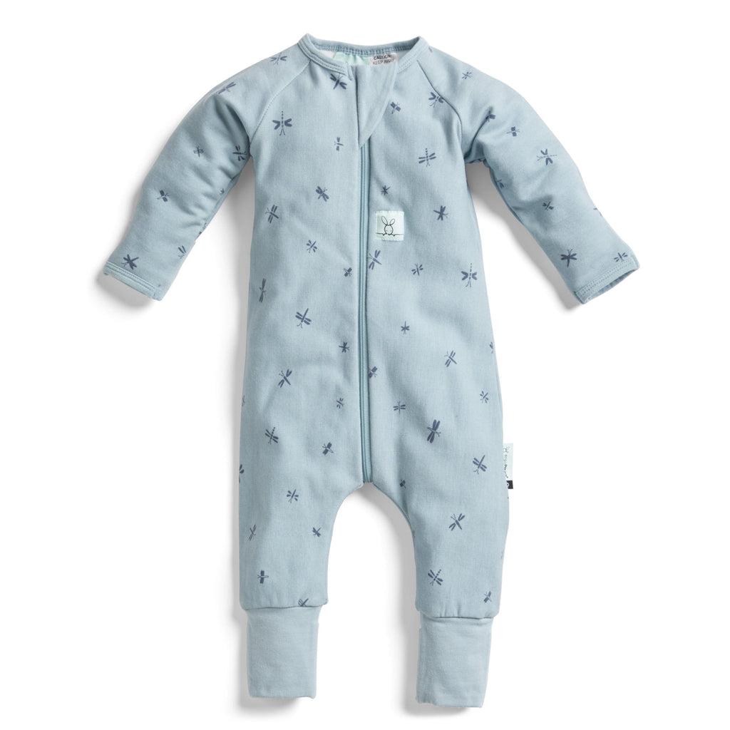 ErgoPouch 1.0 TOG Organik Pamuklu Patikli Pijama Tulum - Mavi