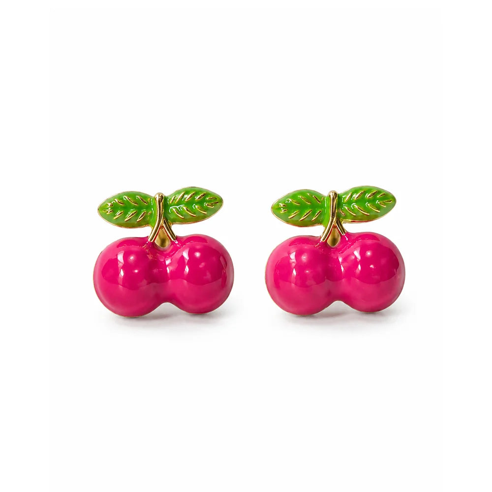 Lille Trove Pink Cherry Küpe