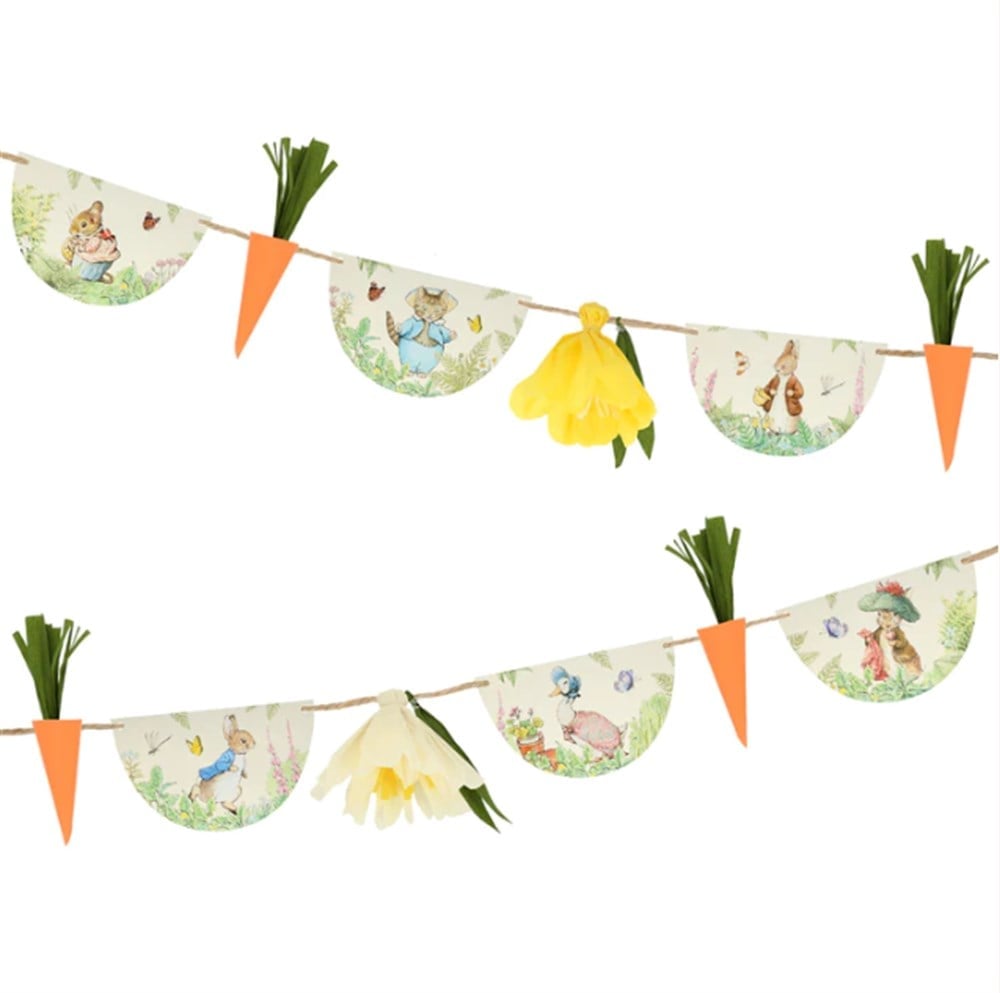 Meri Meri Peter Rabbit In The Garden Garland - Peter Rabbit Bahçede Asılan Süs