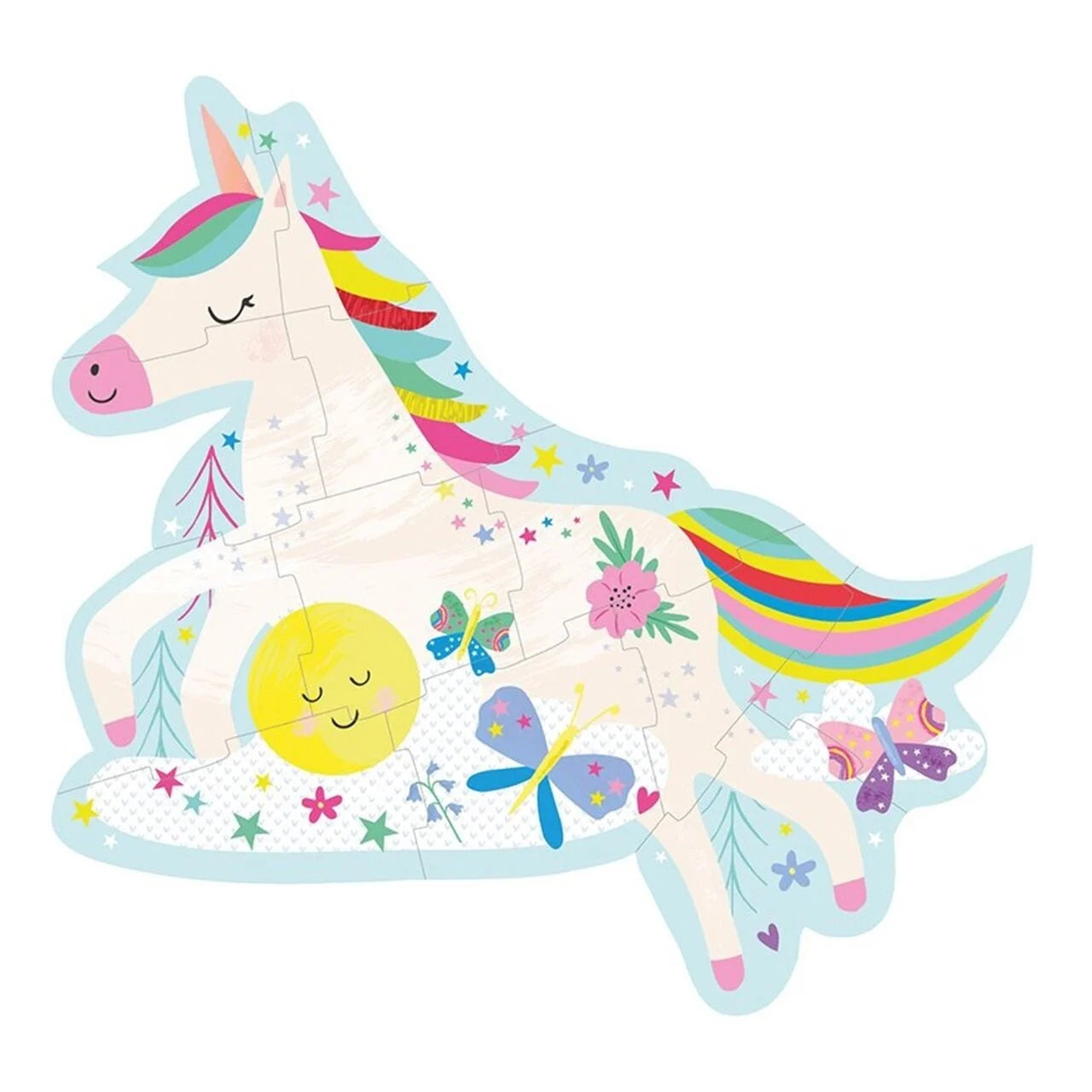 Floss Rock 12 Parça Şekilli Yap Boz - Unicorn
