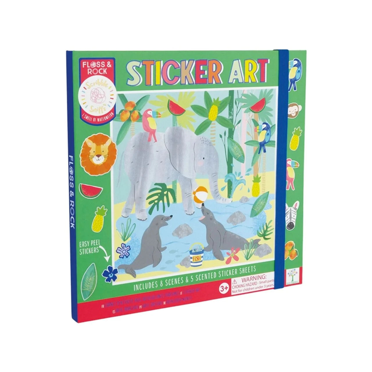 Floss & Rock Kokulu Sticker Aktivite Kitabı Jungle