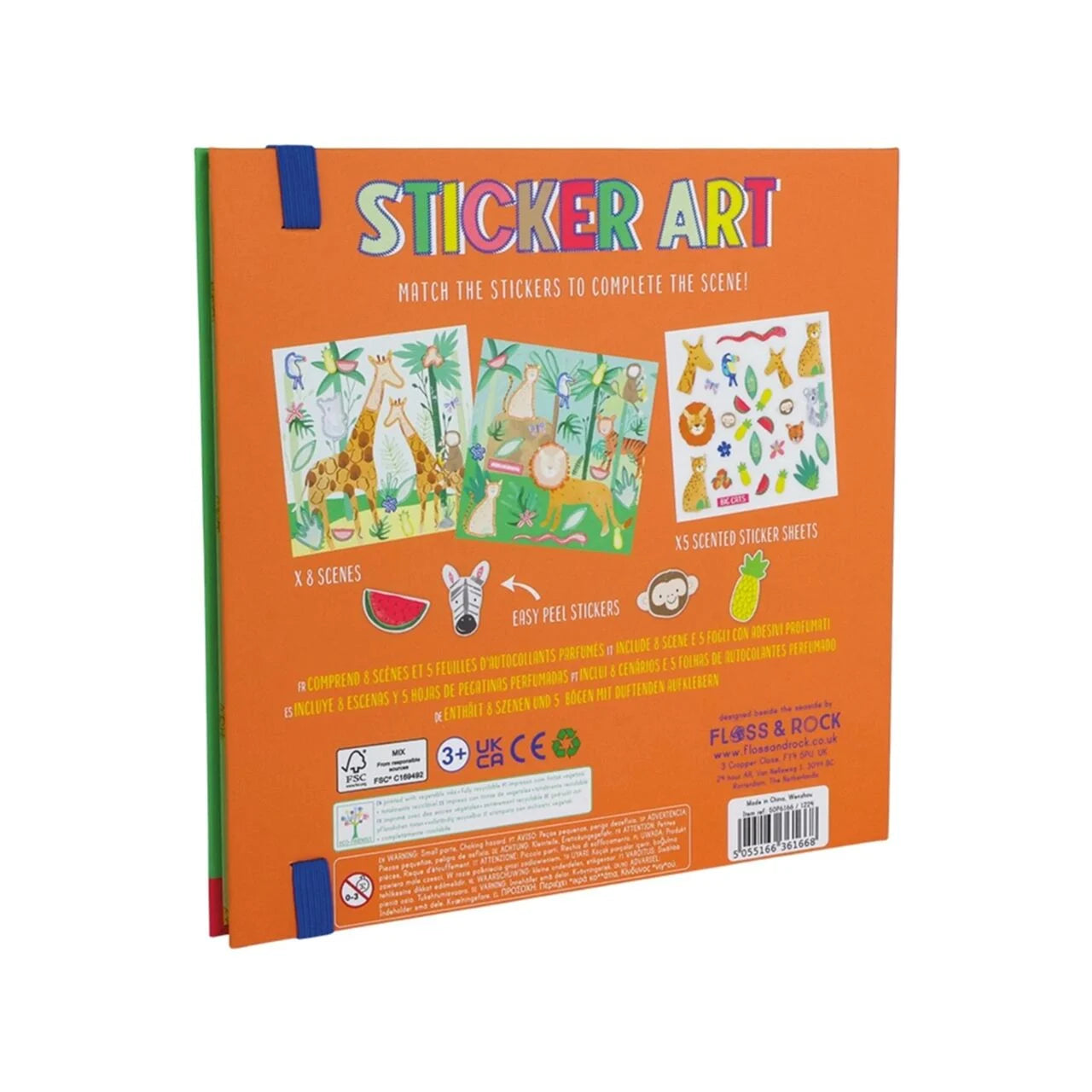 Floss & Rock Kokulu Sticker Aktivite Kitabı Jungle