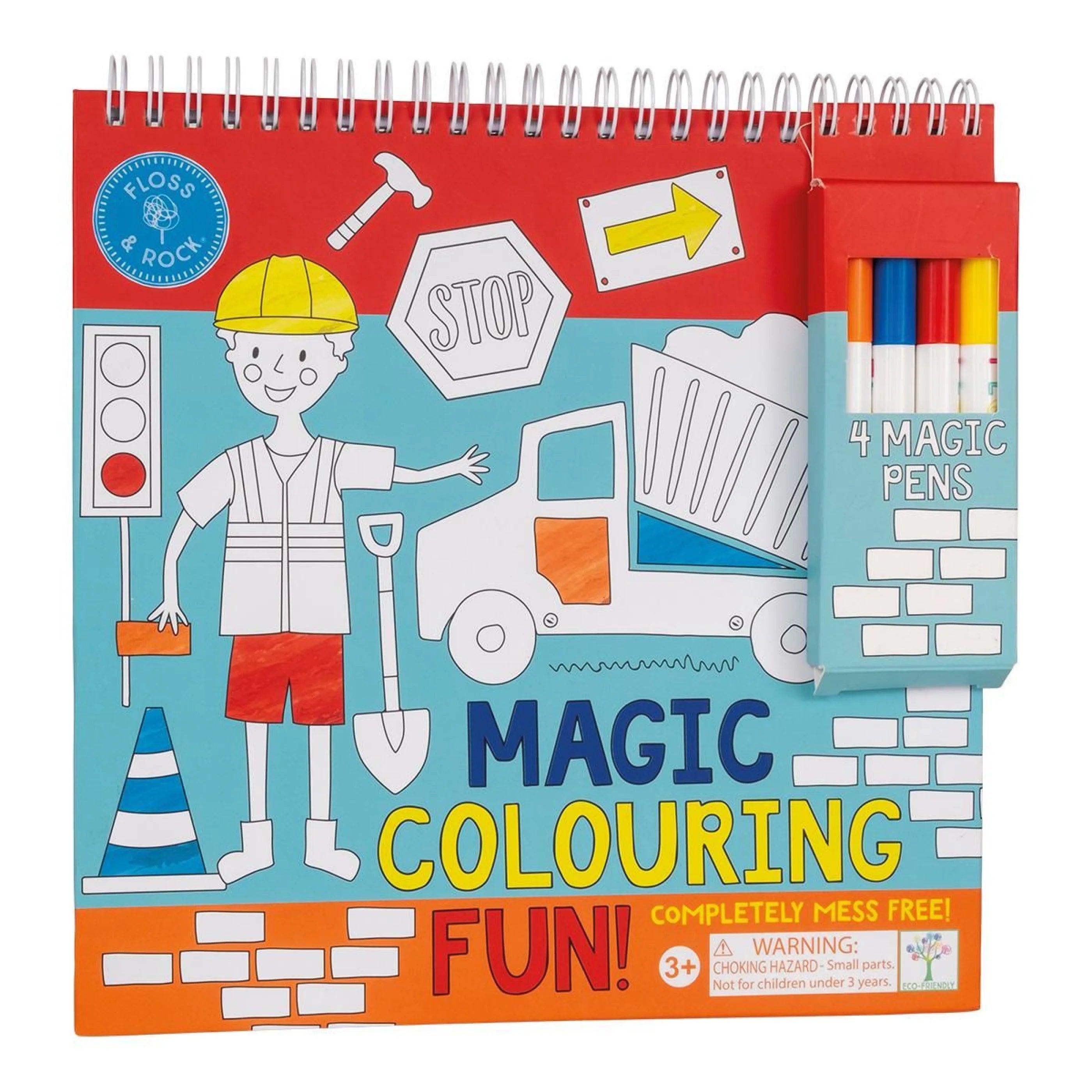 Floss & Rock - Magic Boyama Kitapları / Construction